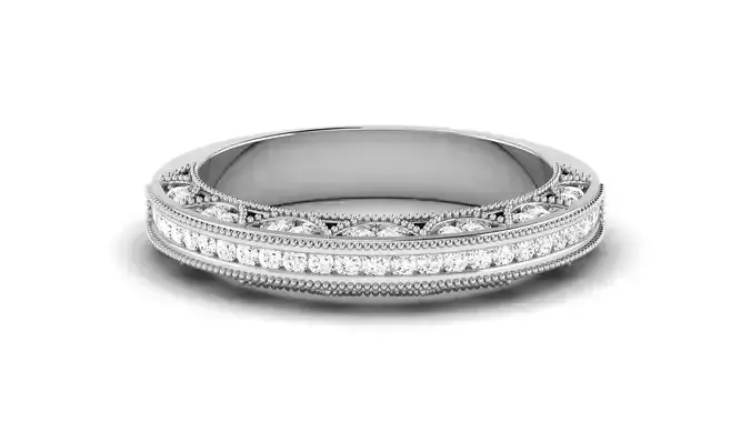 Solitaire Engagement Wedding Etarnaty Band