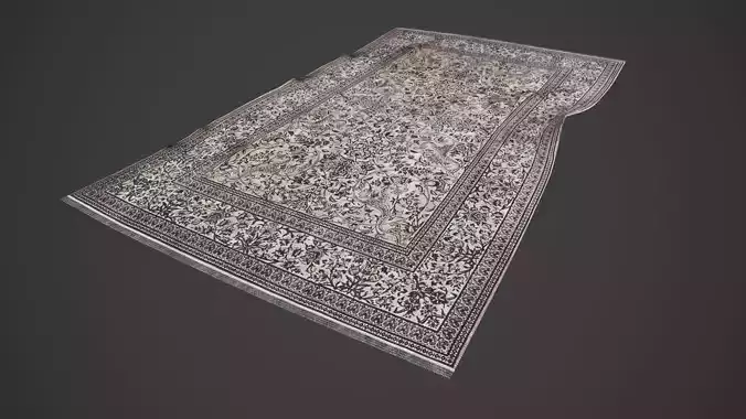 Persian Carpet  Rug 3d Model Low-poly Low-poly 3D model