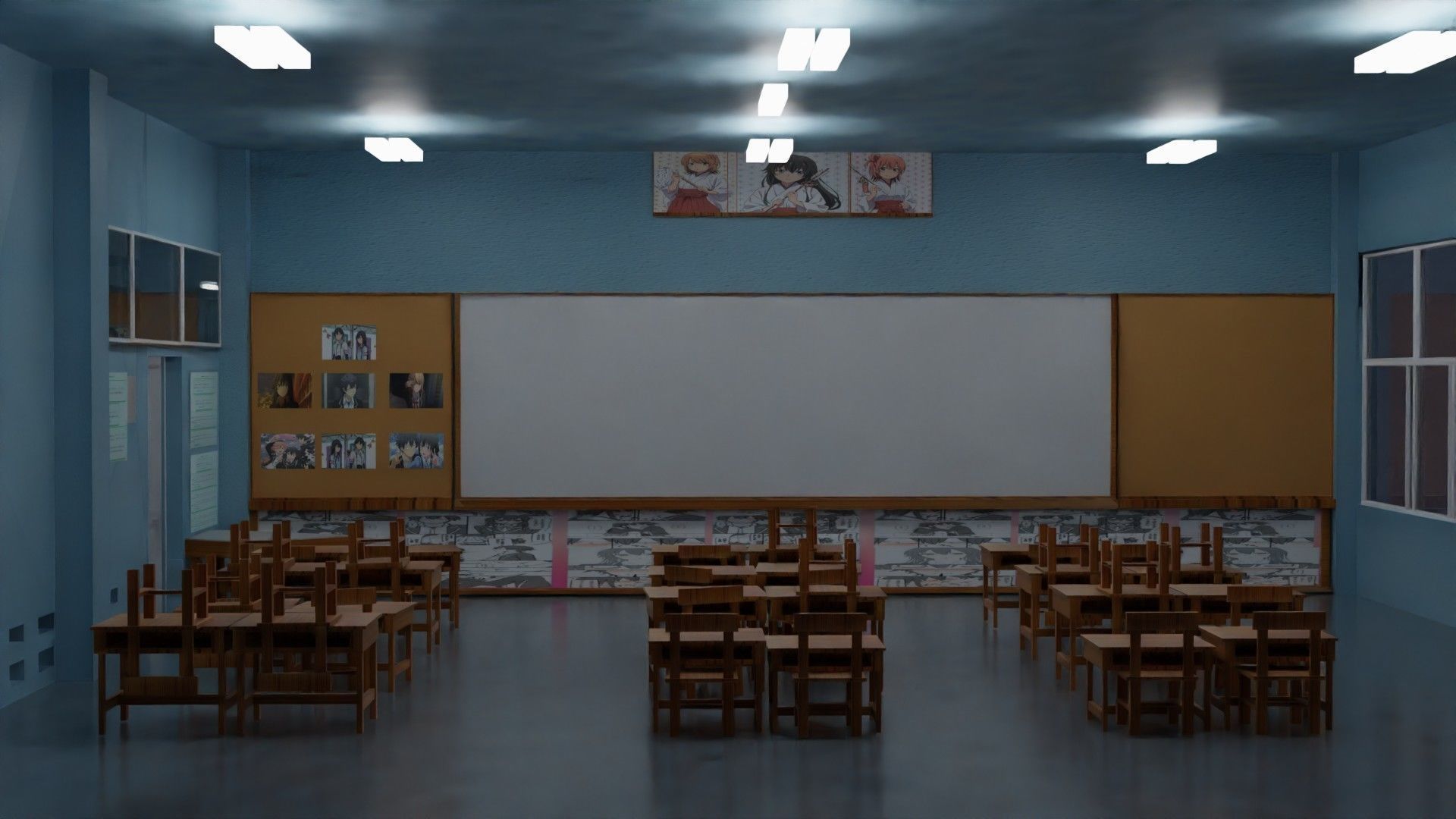  School Building 3D Free 3D model_2
