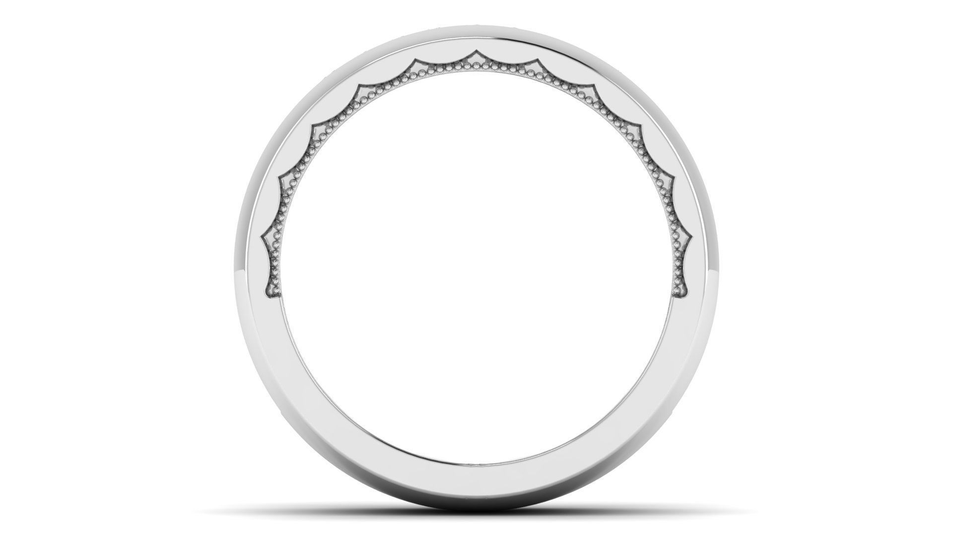 Solitaire Engagement Wedding Ring 3D print model_1