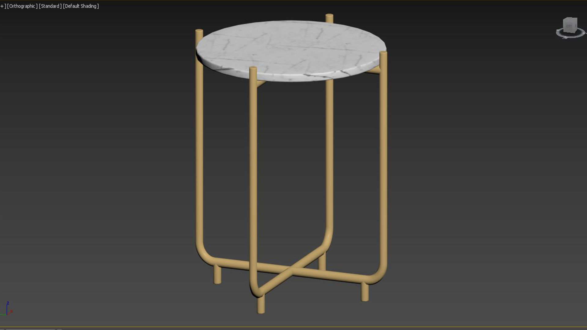 SIDE TABLE TIMPA MARBLE WHITE 3D model_7