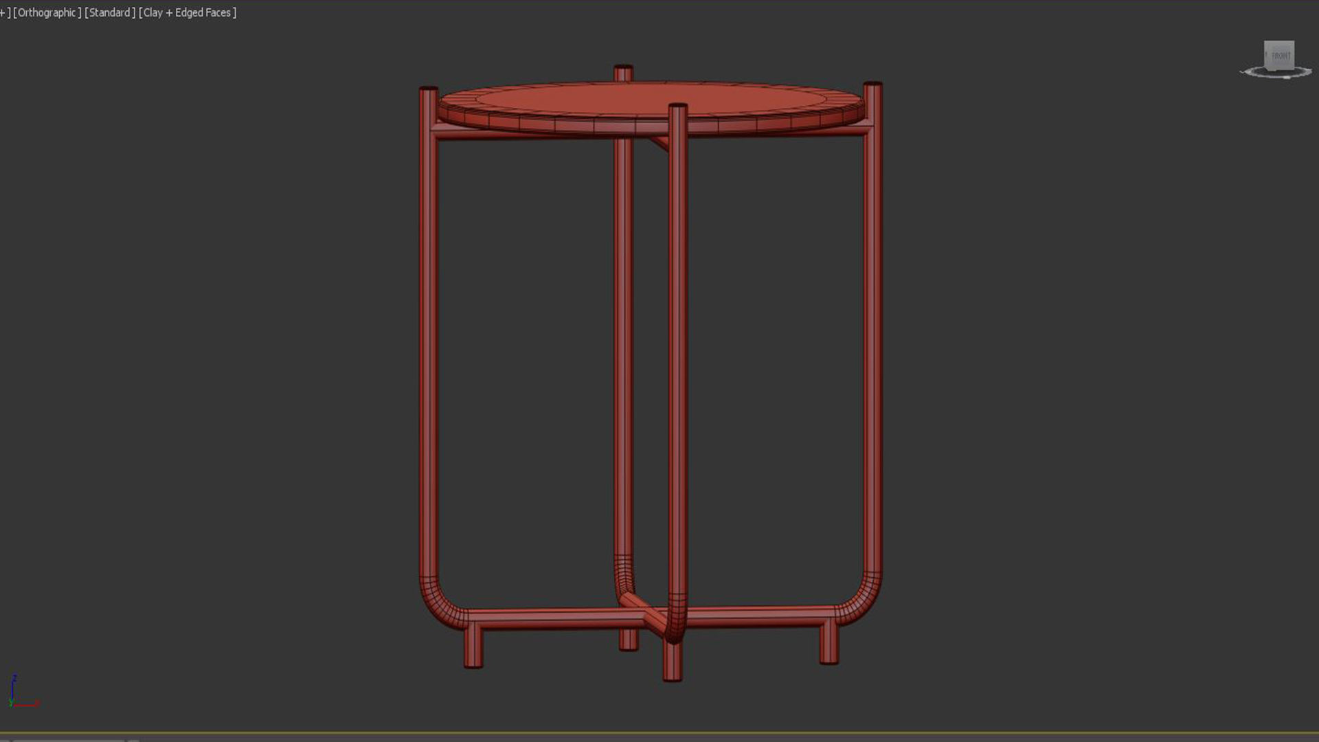 SIDE TABLE TIMPA MARBLE WHITE 3D model_2