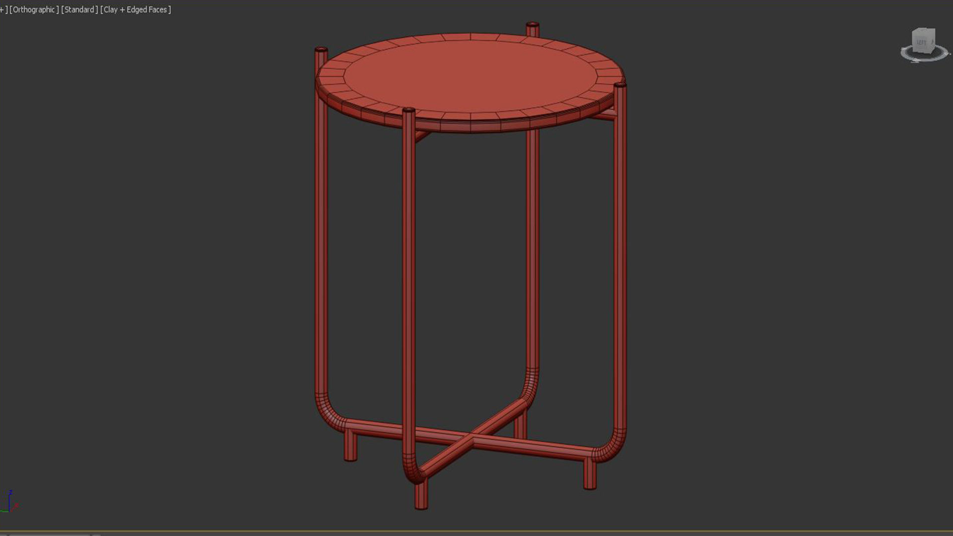 SIDE TABLE TIMPA MARBLE WHITE 3D model_5