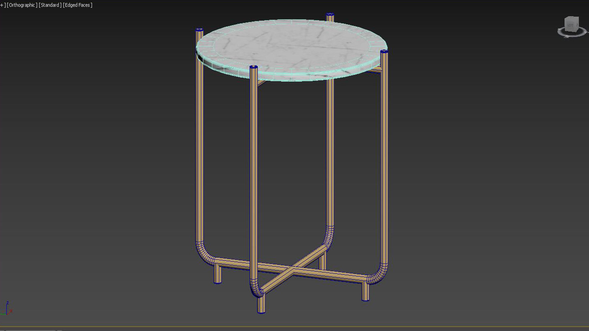 SIDE TABLE TIMPA MARBLE WHITE 3D model_6
