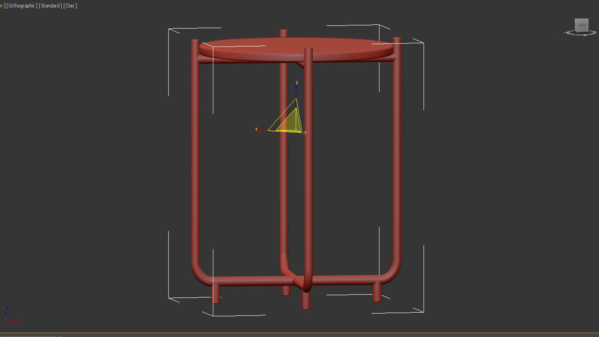 SIDE TABLE TIMPA MARBLE WHITE 3D model_3