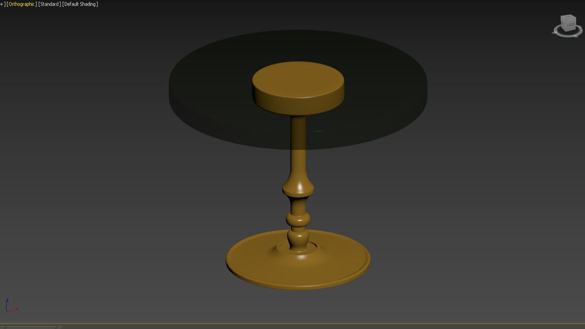COFFEE TABLE SUE BRASS 3D model_7