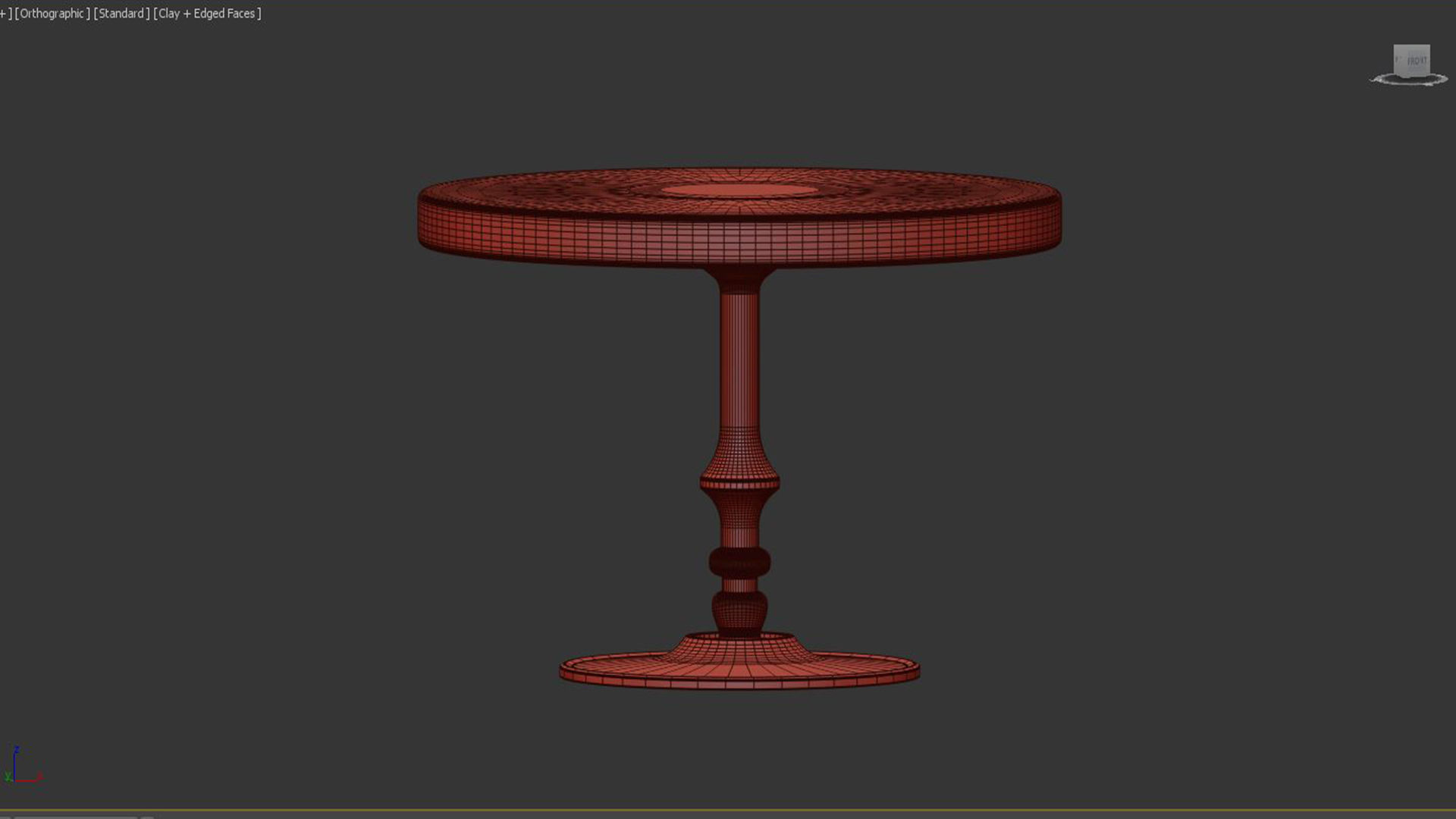COFFEE TABLE SUE BRASS 3D model_2