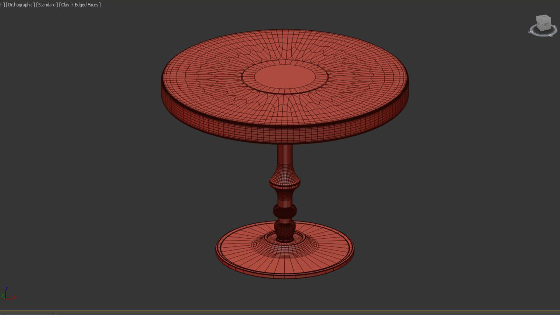 COFFEE TABLE SUE BRASS 3D model_6