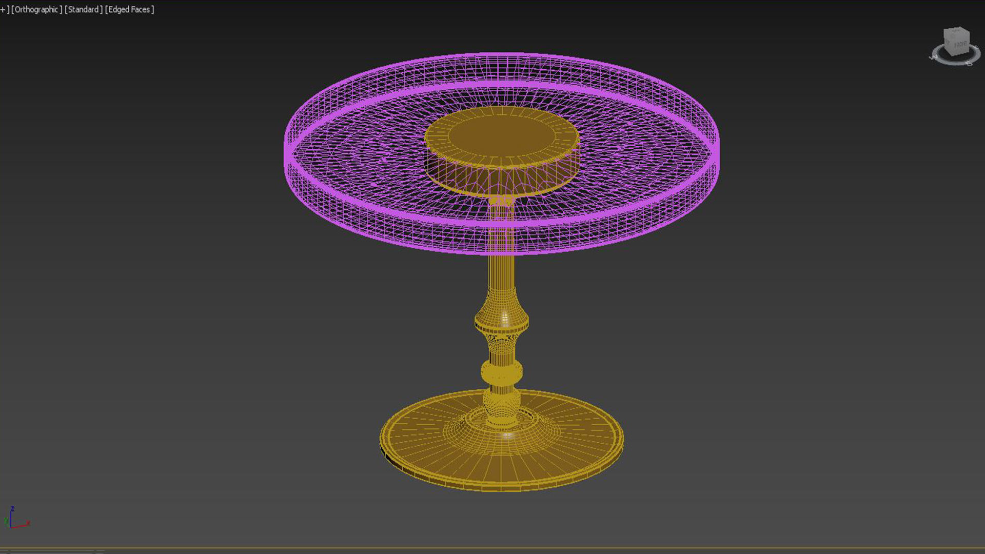 COFFEE TABLE SUE BRASS 3D model_5