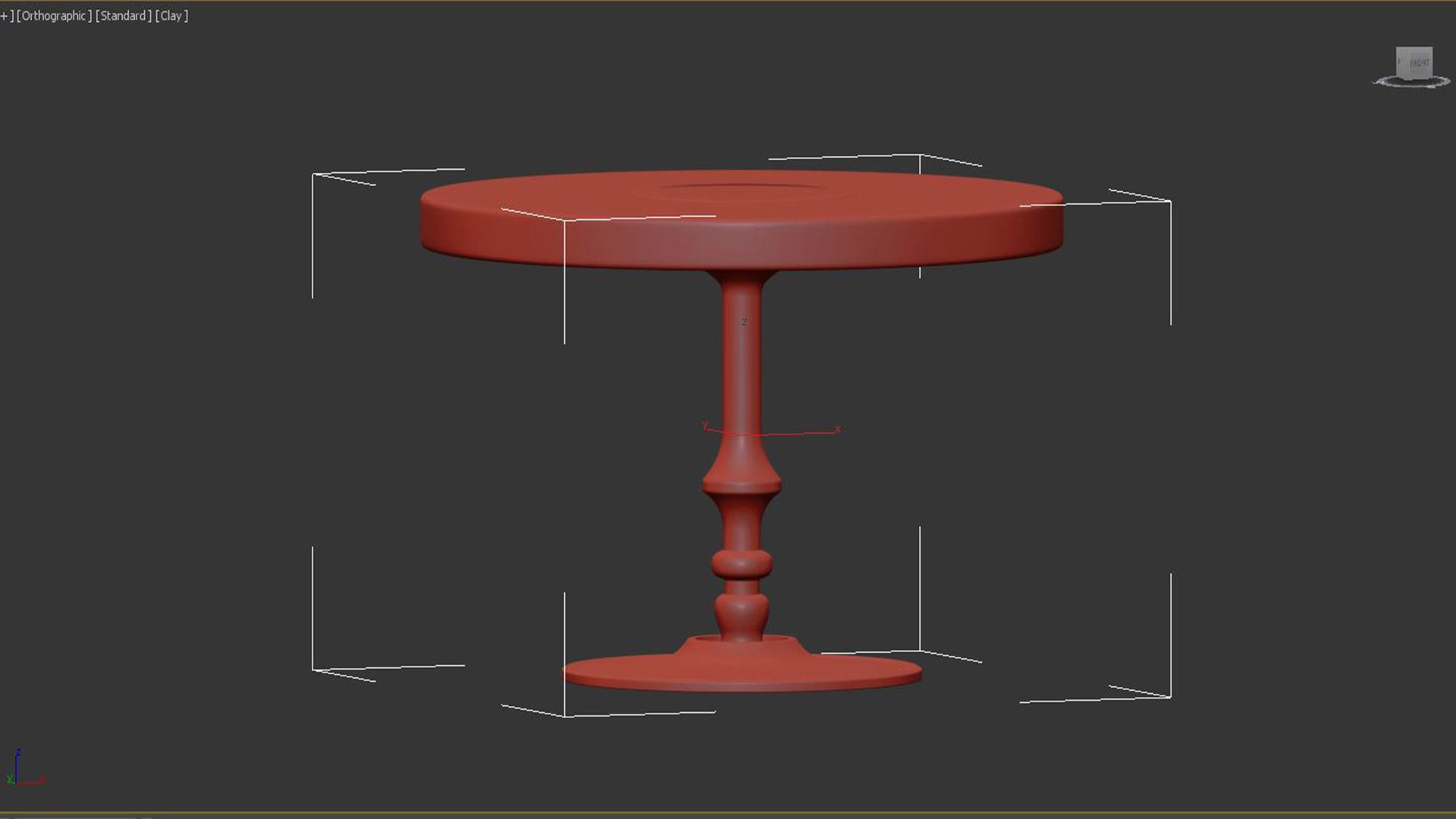 COFFEE TABLE SUE BRASS 3D model_3