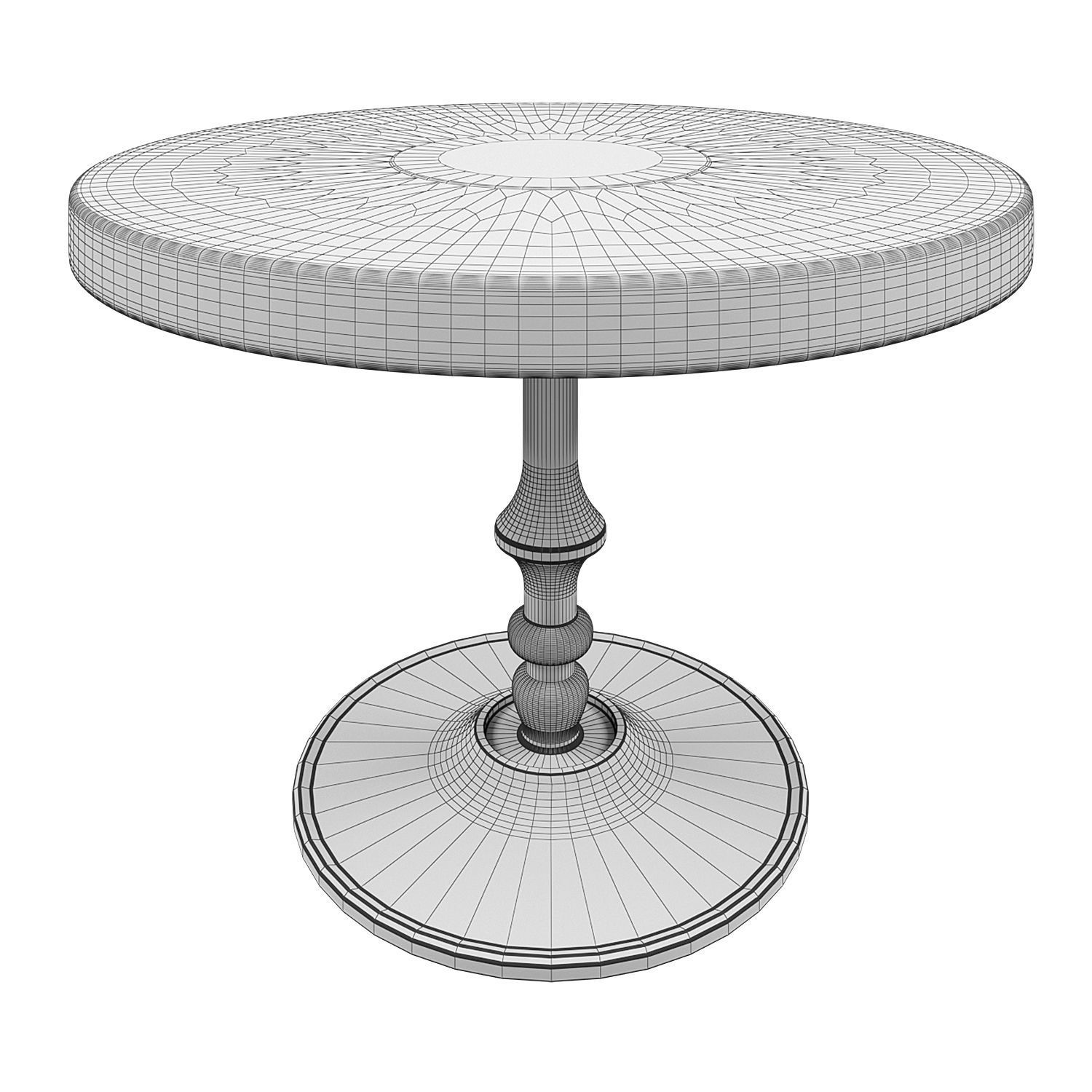 COFFEE TABLE SUE BRASS 3D model_1