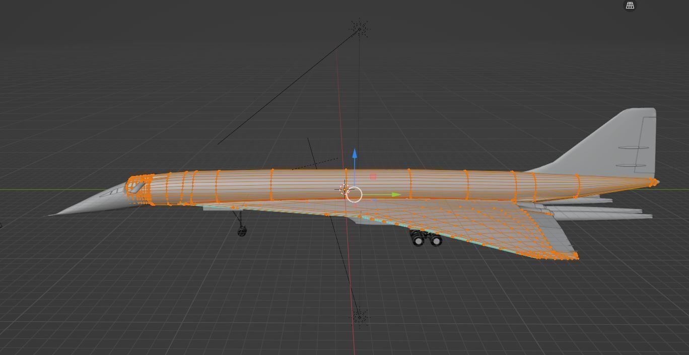 TU 144 dirty Configuration 3D model_4