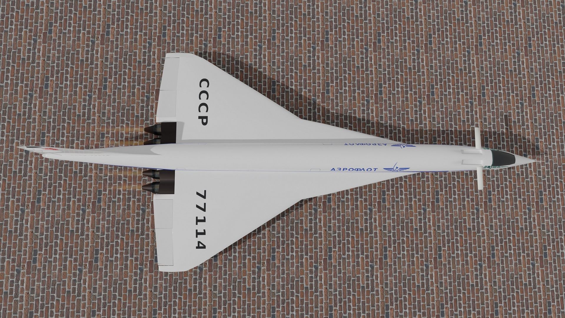 TU 144 dirty Configuration 3D model_3