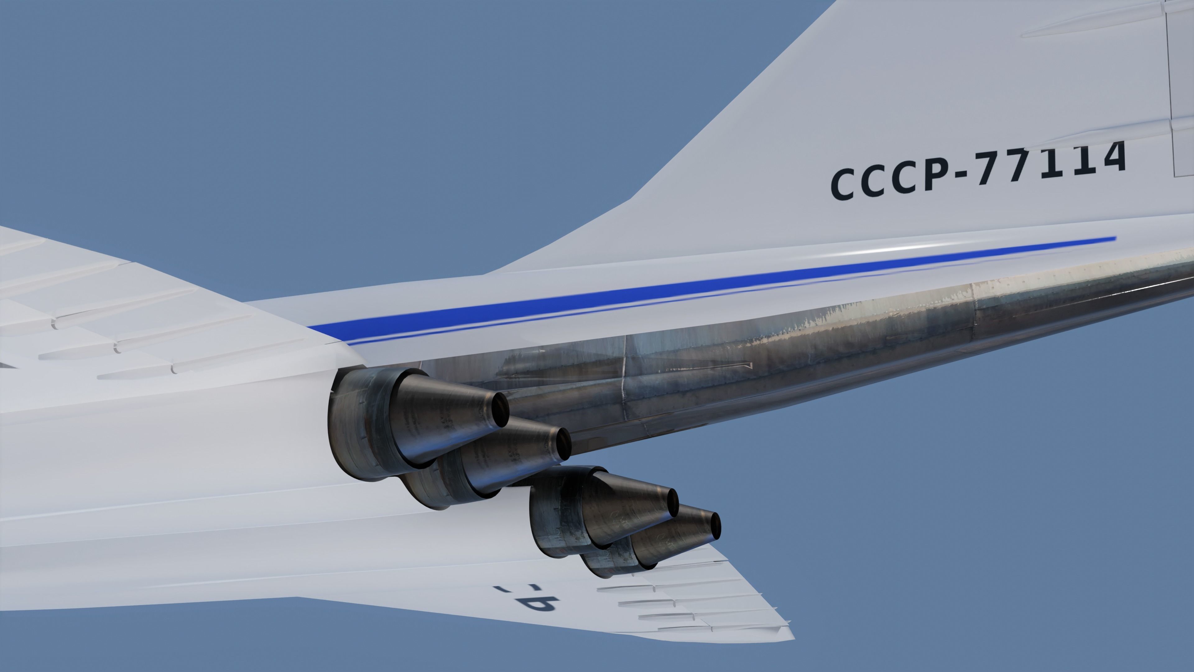 TU 144 dirty Configuration 3D model_5