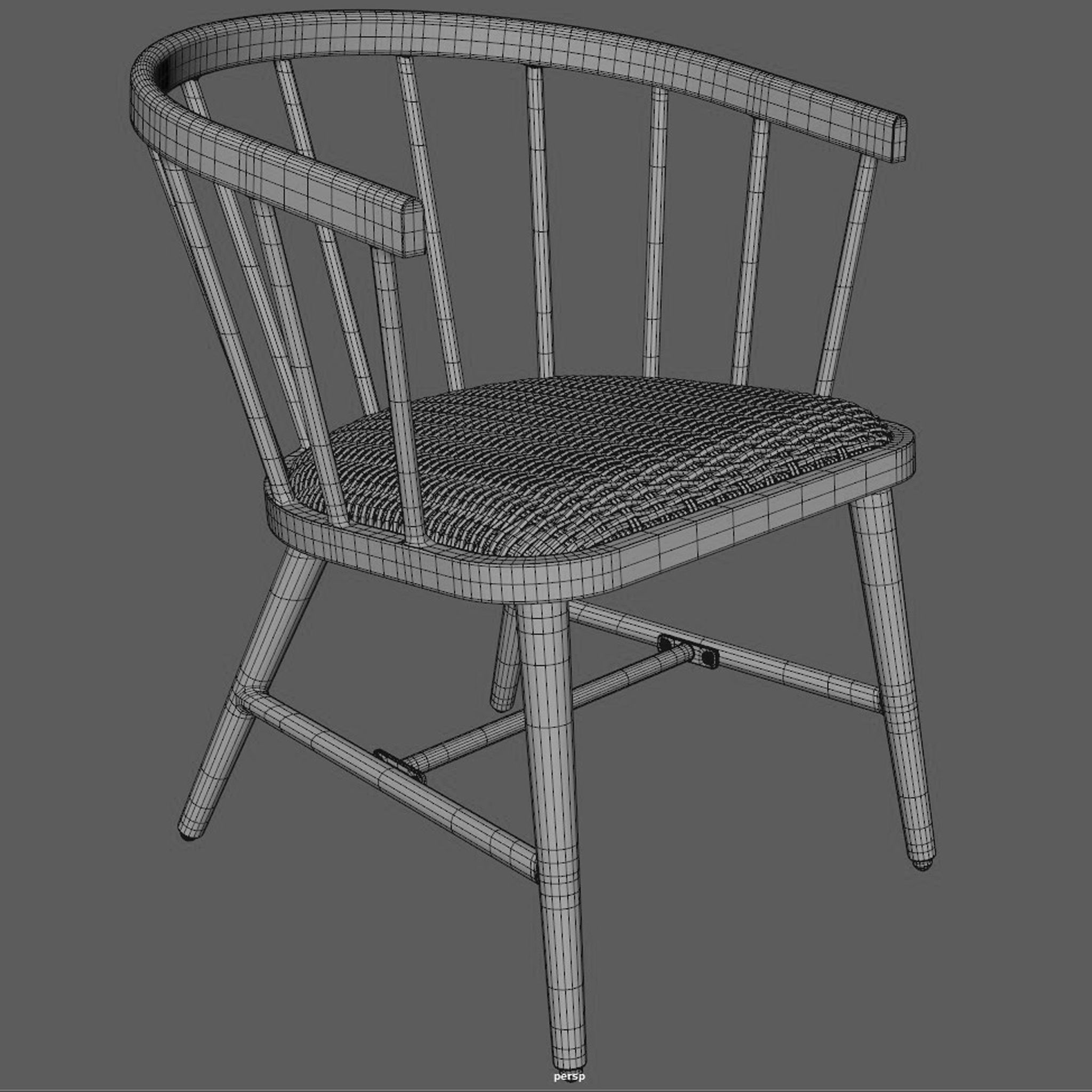 Patio Chair 3D model_1