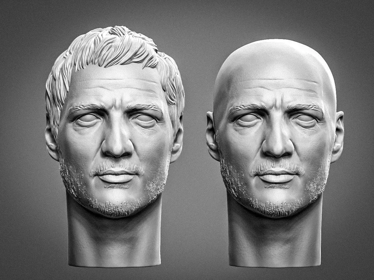 Pedro Pascal from the Mandalorian 3D print model_0