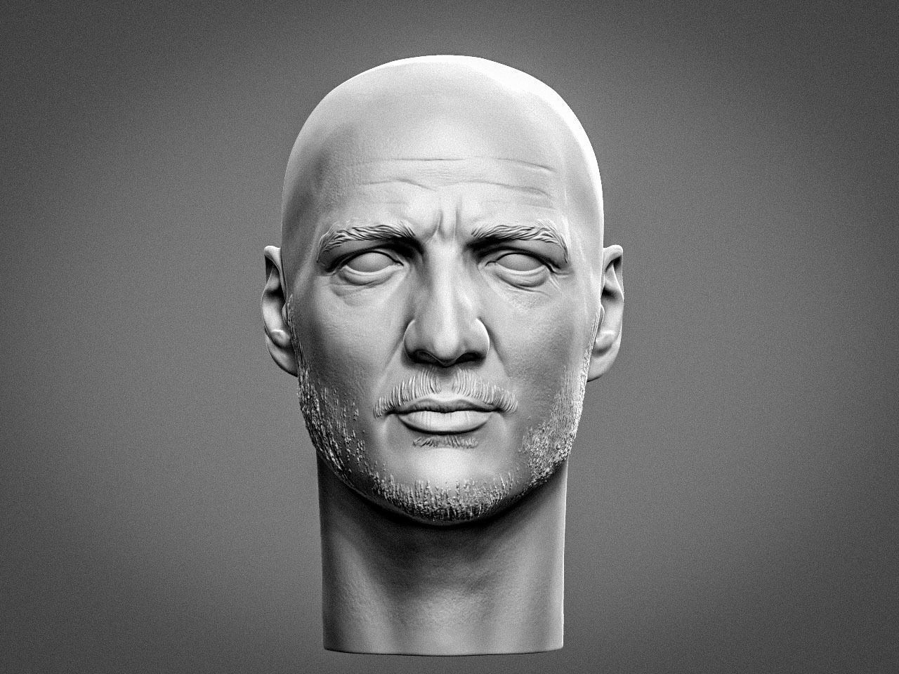 Pedro Pascal from the Mandalorian 3D print model_3