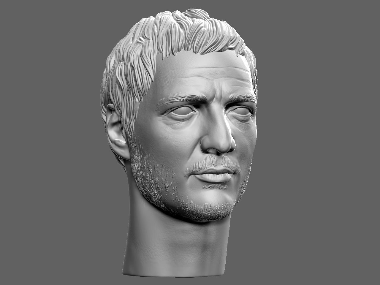 Pedro Pascal from the Mandalorian 3D print model_4