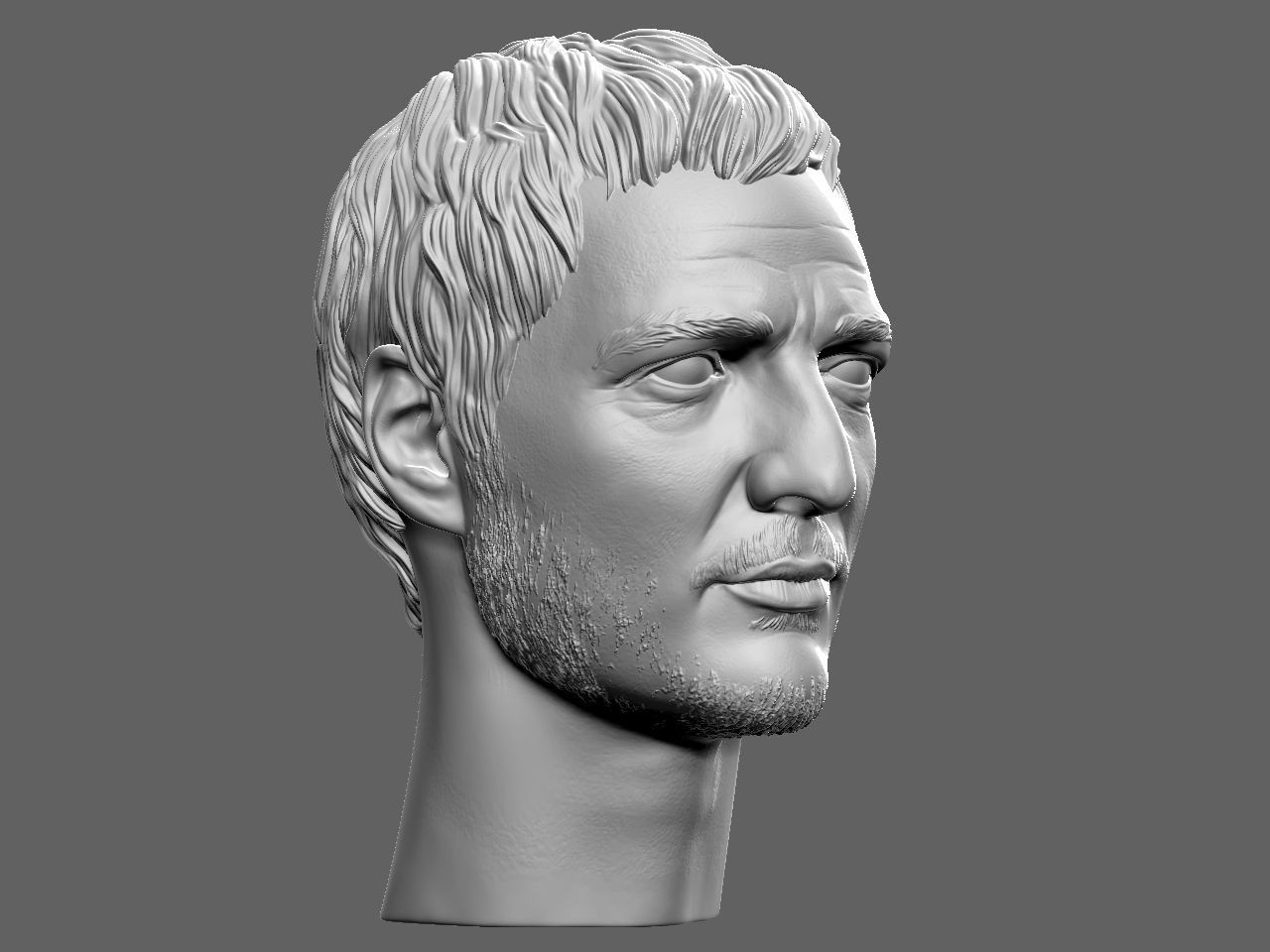 Pedro Pascal from the Mandalorian 3D print model_5