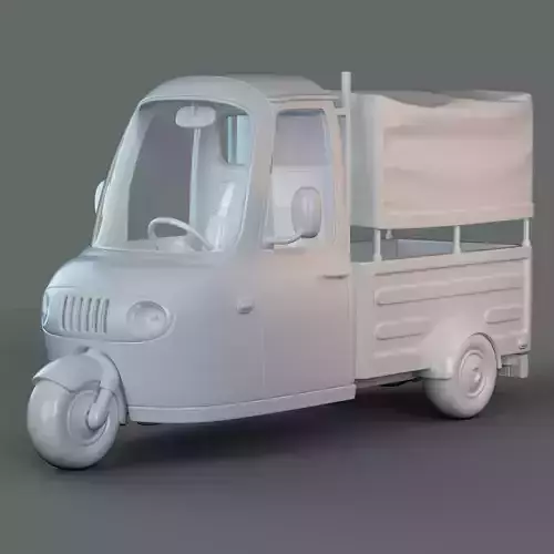 Cartoon Three Wheeler 3D model