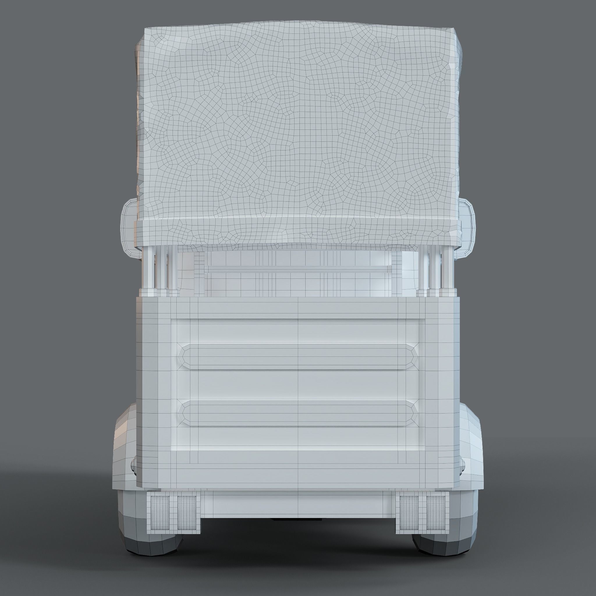 Cartoon Three Wheeler 3D model_12