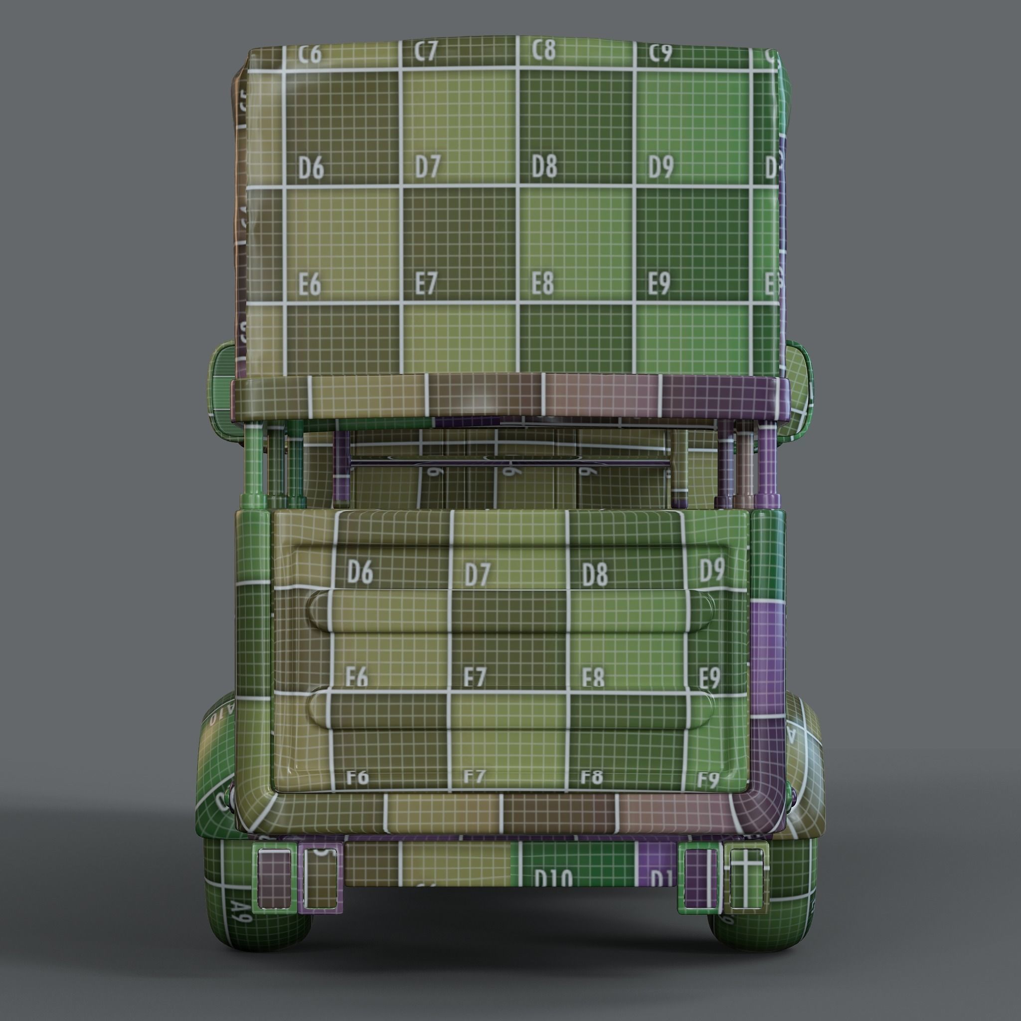 Cartoon Three Wheeler 3D model_19