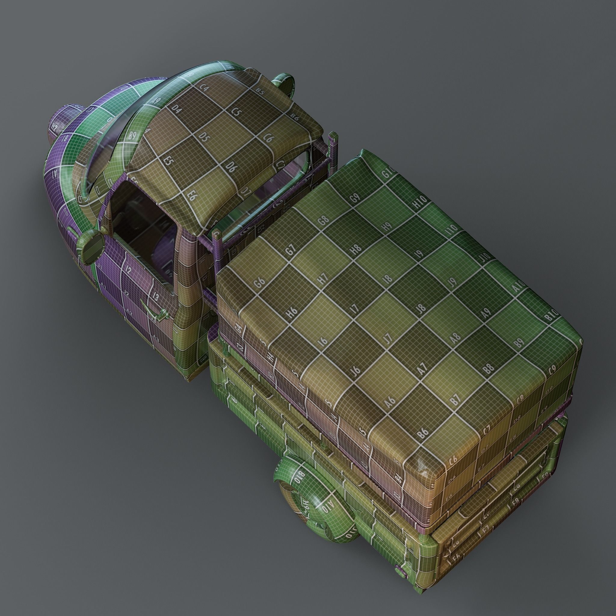 Cartoon Three Wheeler 3D model_17