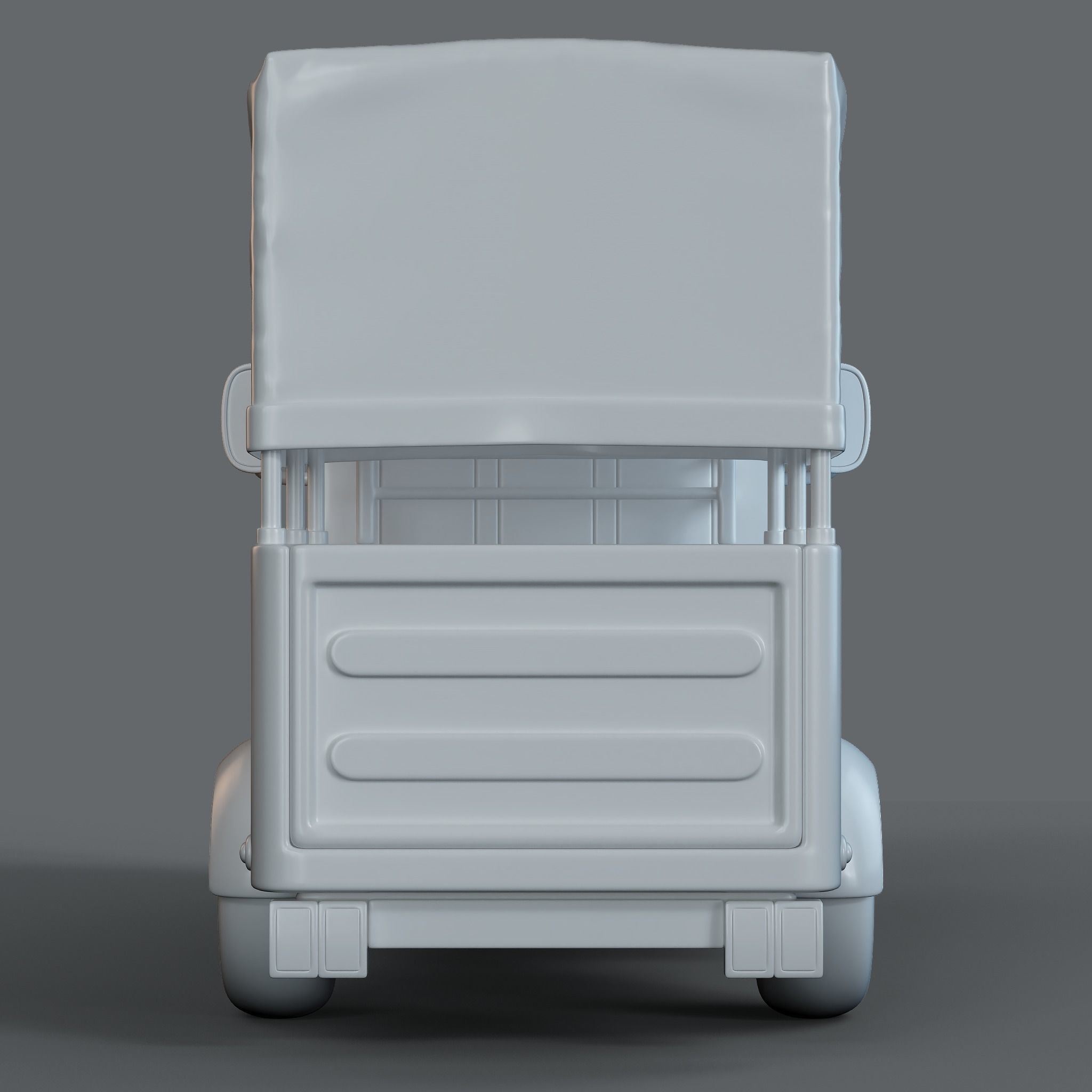 Cartoon Three Wheeler 3D model_5