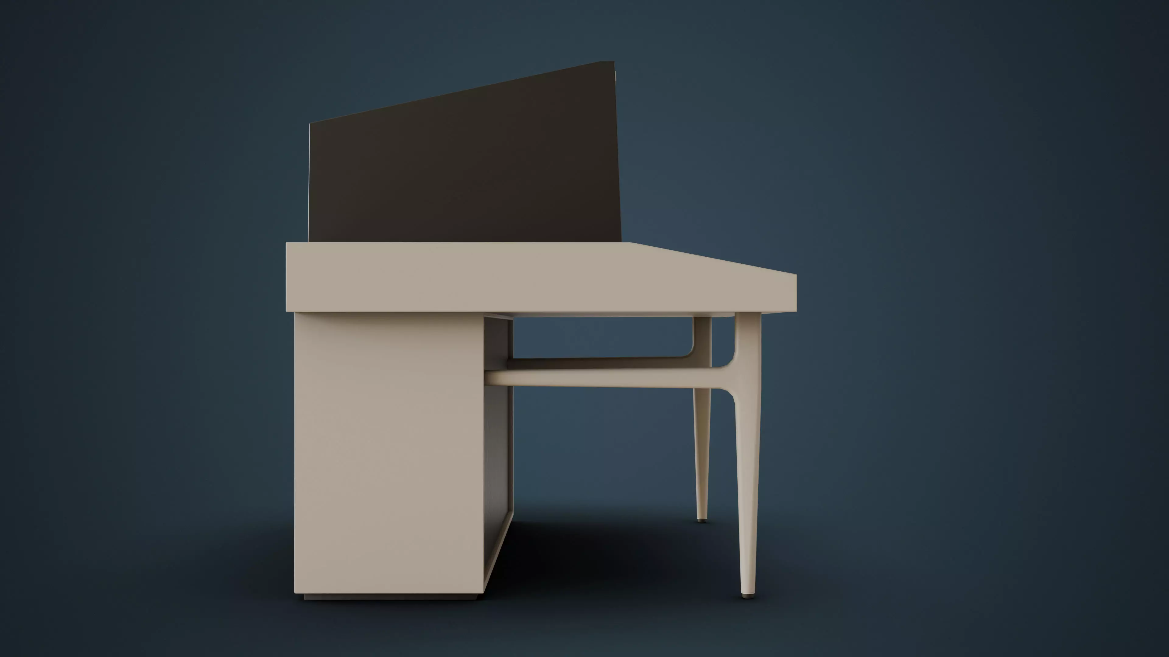 Cyber 73 - Retro Computer Terminal Low-poly 3D model_8