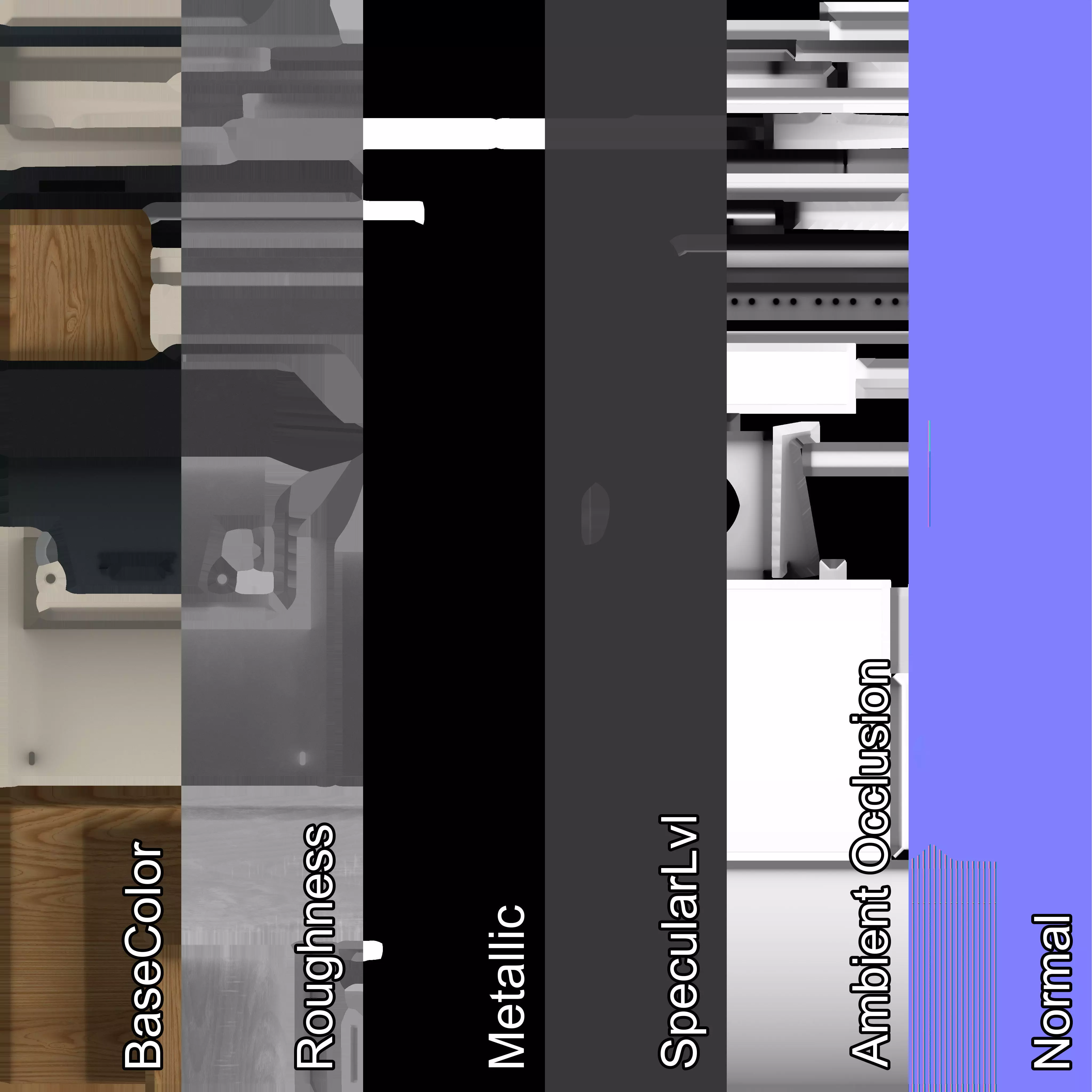 Cyber 73 - Retro Computer Terminal Low-poly 3D model_14