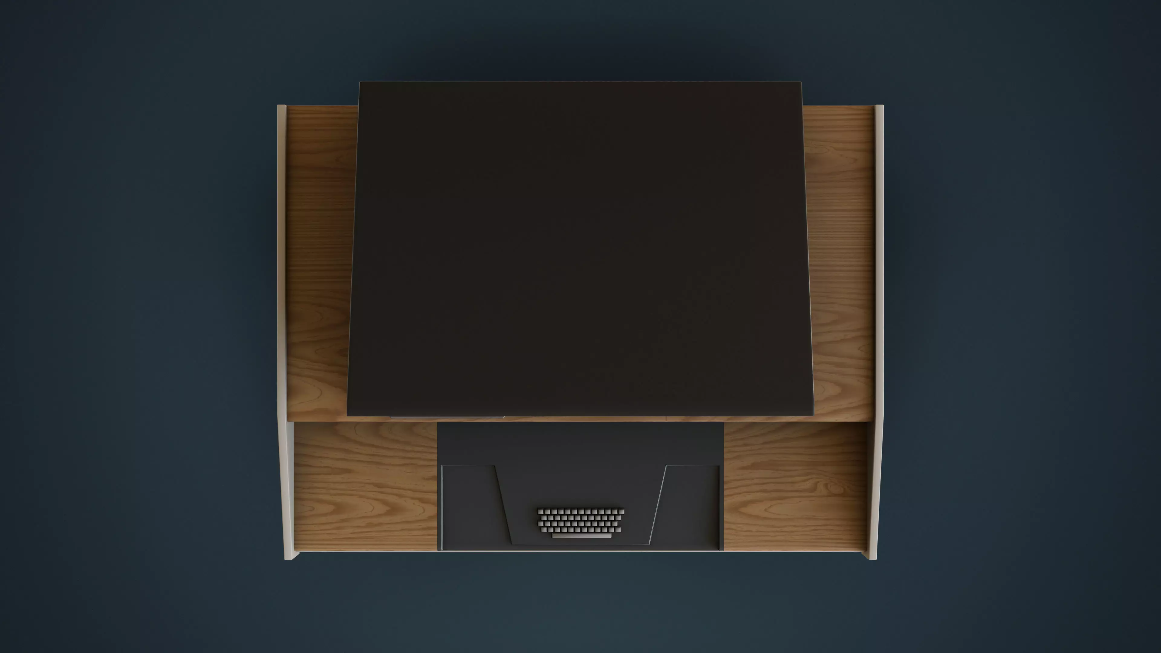 Cyber 73 - Retro Computer Terminal Low-poly 3D model_6