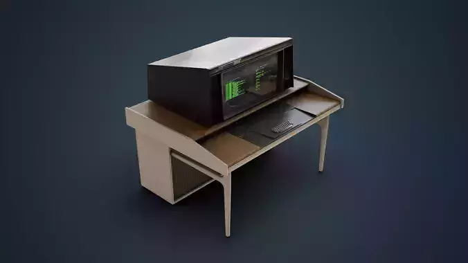 Cyber 73 - Retro Computer Terminal Low-poly 3D model Cyber 73 - Retro Computer Terminal Low-poly 3D model