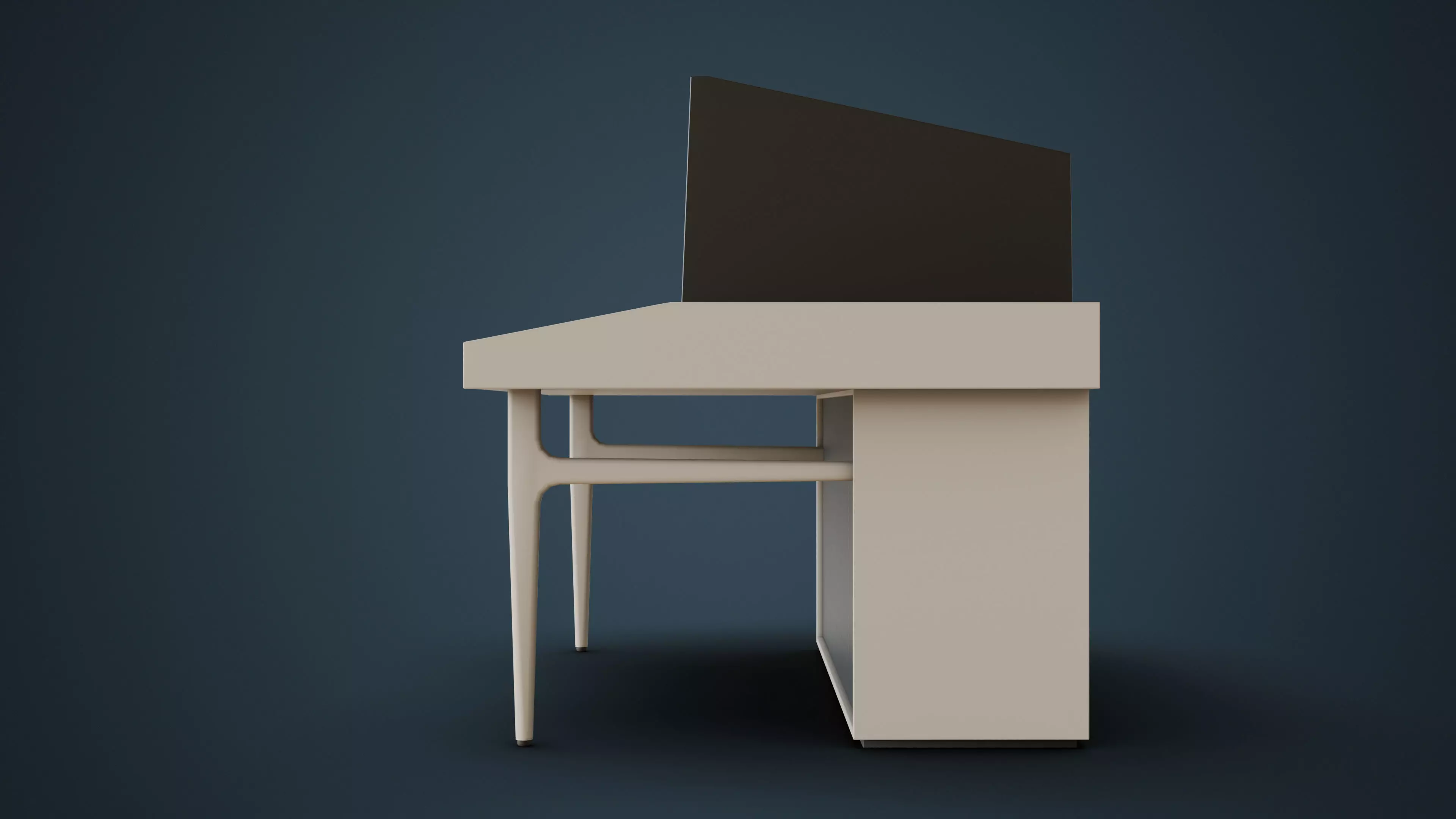 Cyber 73 - Retro Computer Terminal Low-poly 3D model_7
