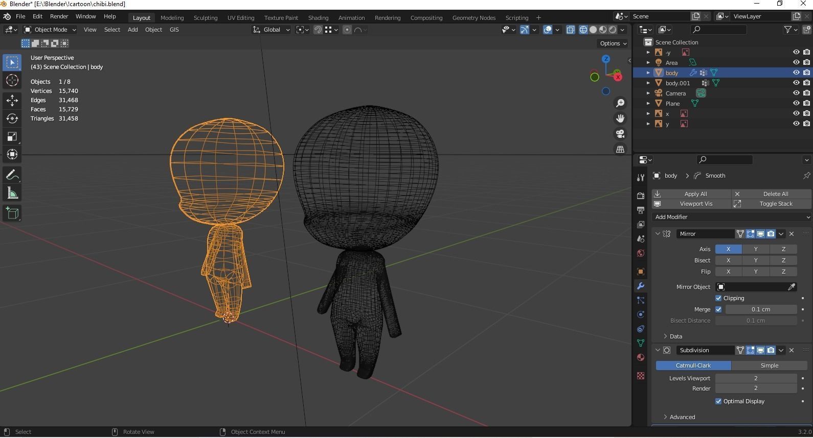 nendoroid body only Free 3D model_1