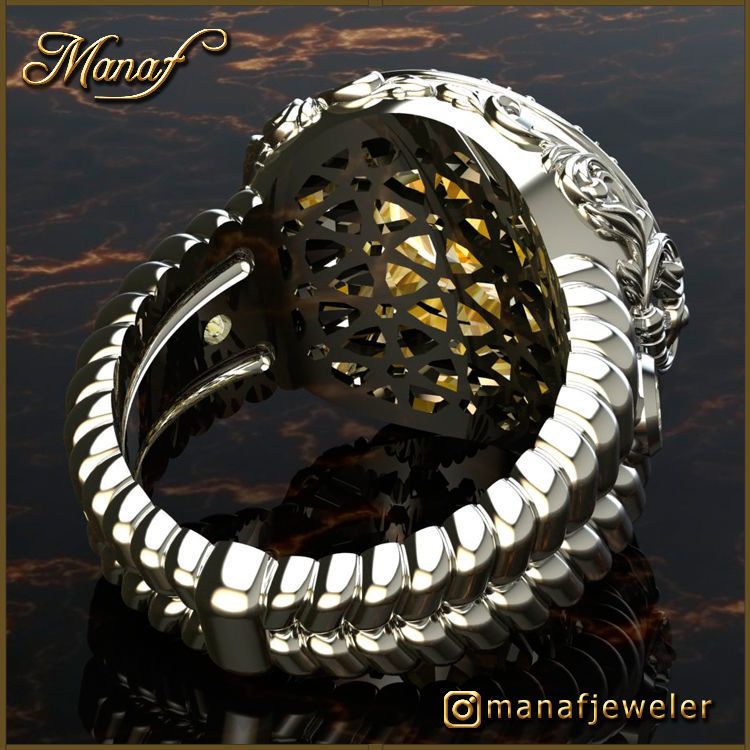 Mens ring STL 3D print model_5