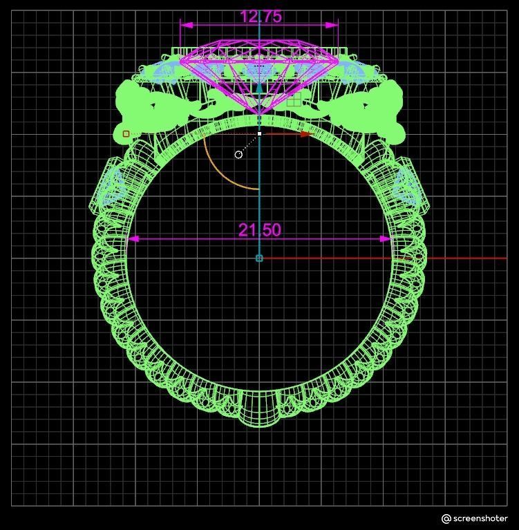 Mens ring STL 3D print model_8