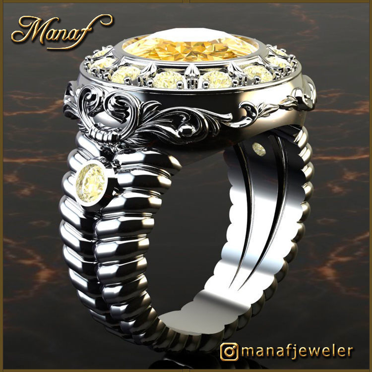 Mens ring STL 3D print model_1