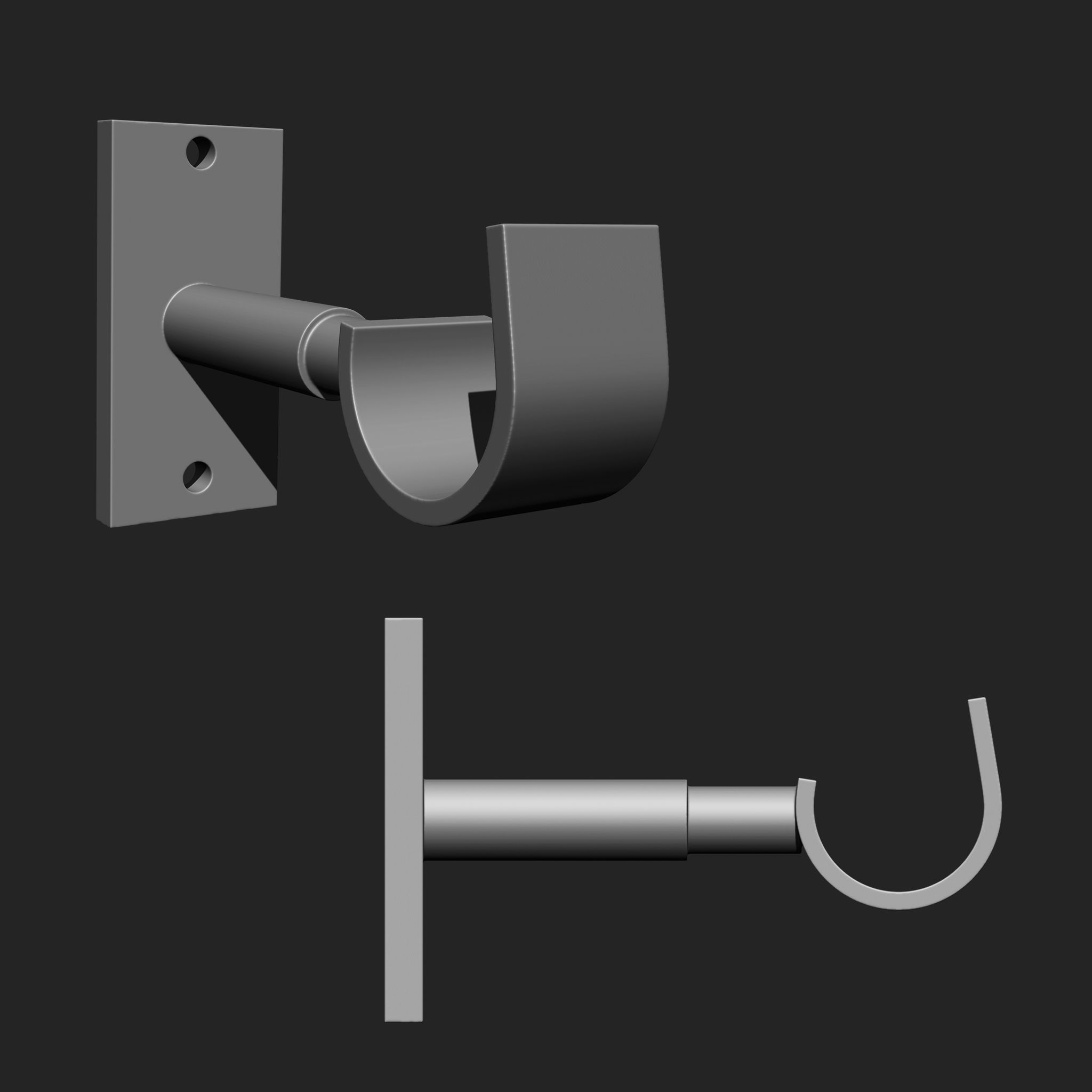DOOR LATCH MEGA PACK 4 IN ONE 66 BRUSHES 3D model_11