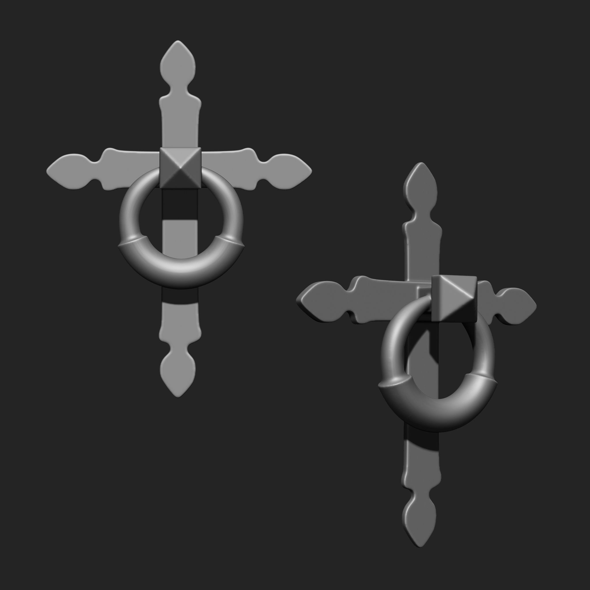 DOOR LATCH MEGA PACK 4 IN ONE 66 BRUSHES 3D model_39