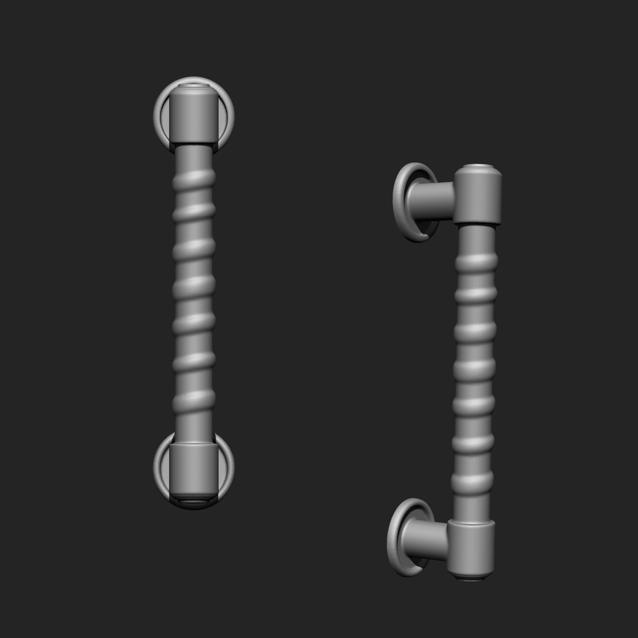 DOOR LATCH MEGA PACK 4 IN ONE 66 BRUSHES 3D model_34