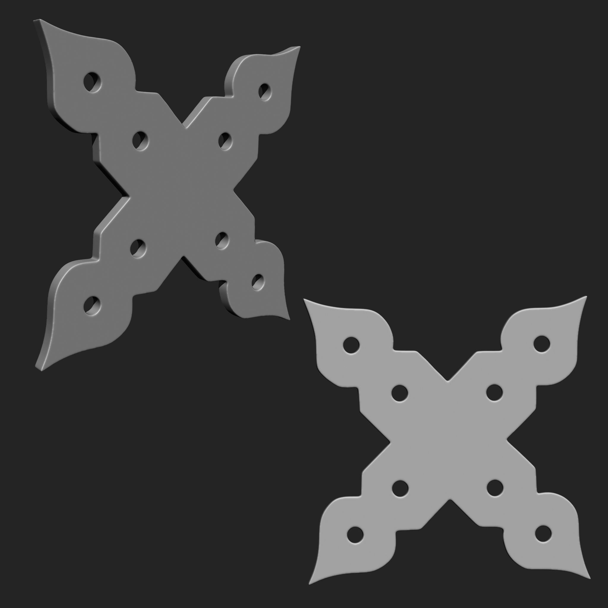 DOOR LATCH MEGA PACK 4 IN ONE 66 BRUSHES 3D model_10