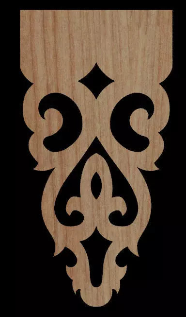 carved fascia board 3D model