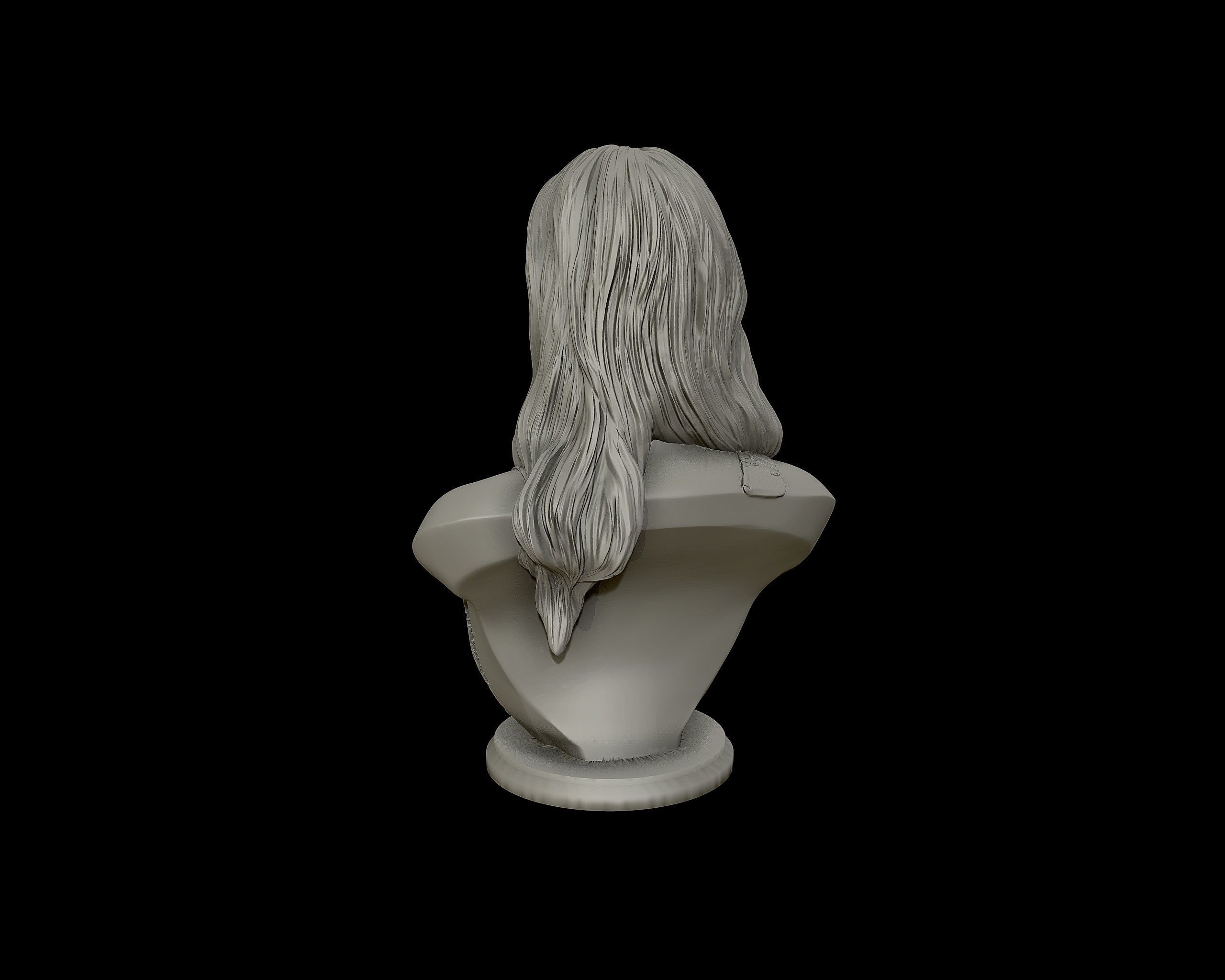 Gigi Hadid portrait sculpture 3D print model_23