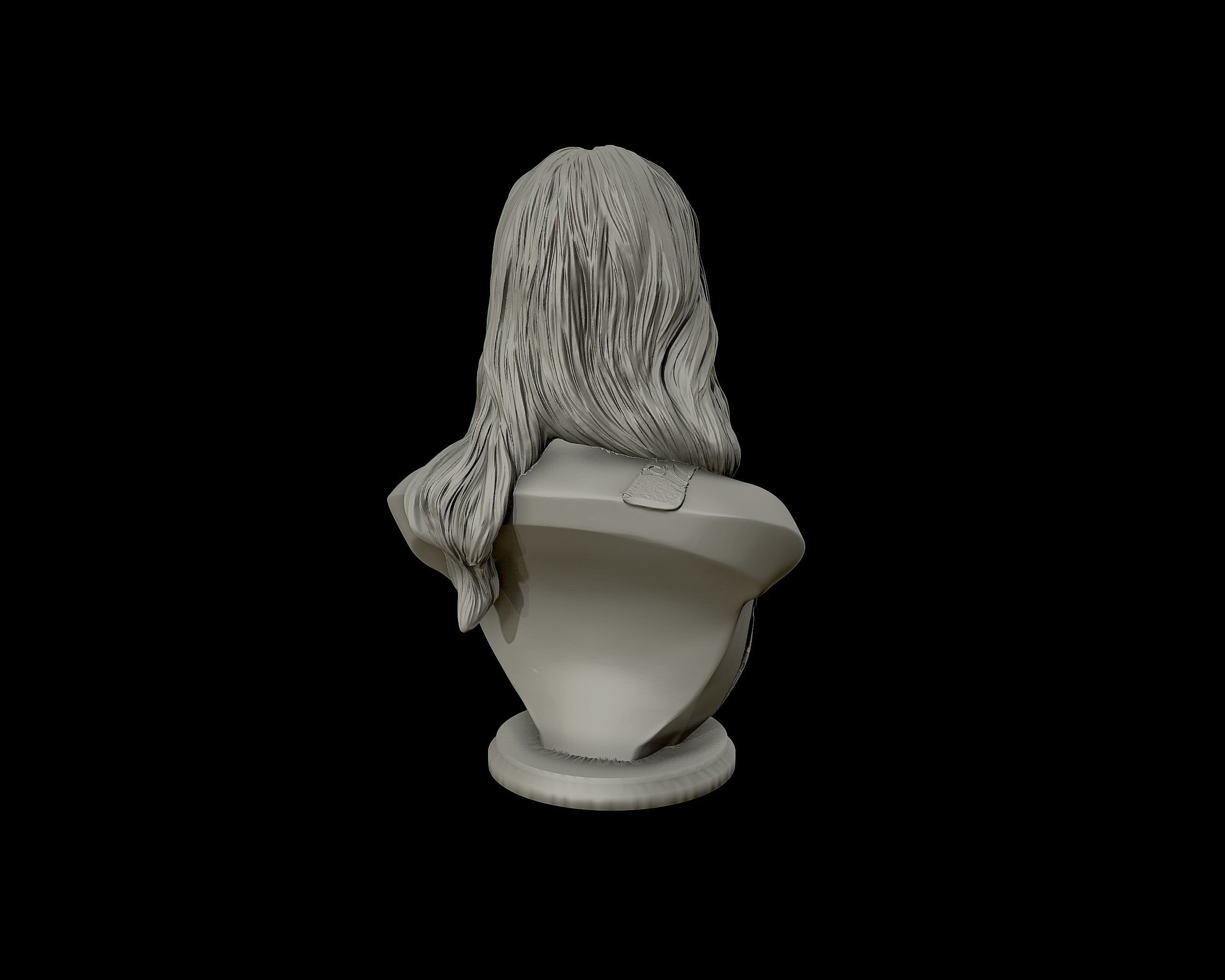 Gigi Hadid portrait sculpture 3D print model_24