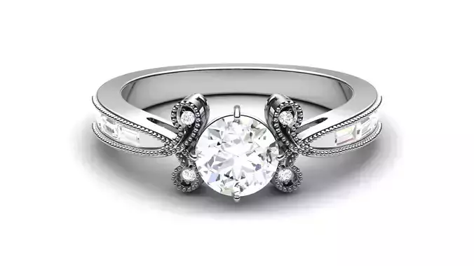 Solitaire Engagement Wedding Ring Bridal Ring