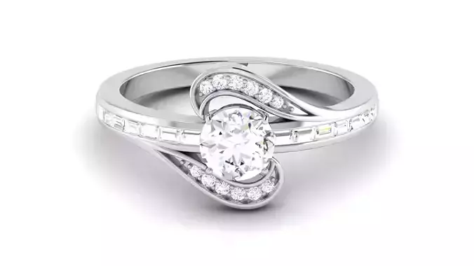 Solitaire Engagement Wedding Ring Bridal Ring