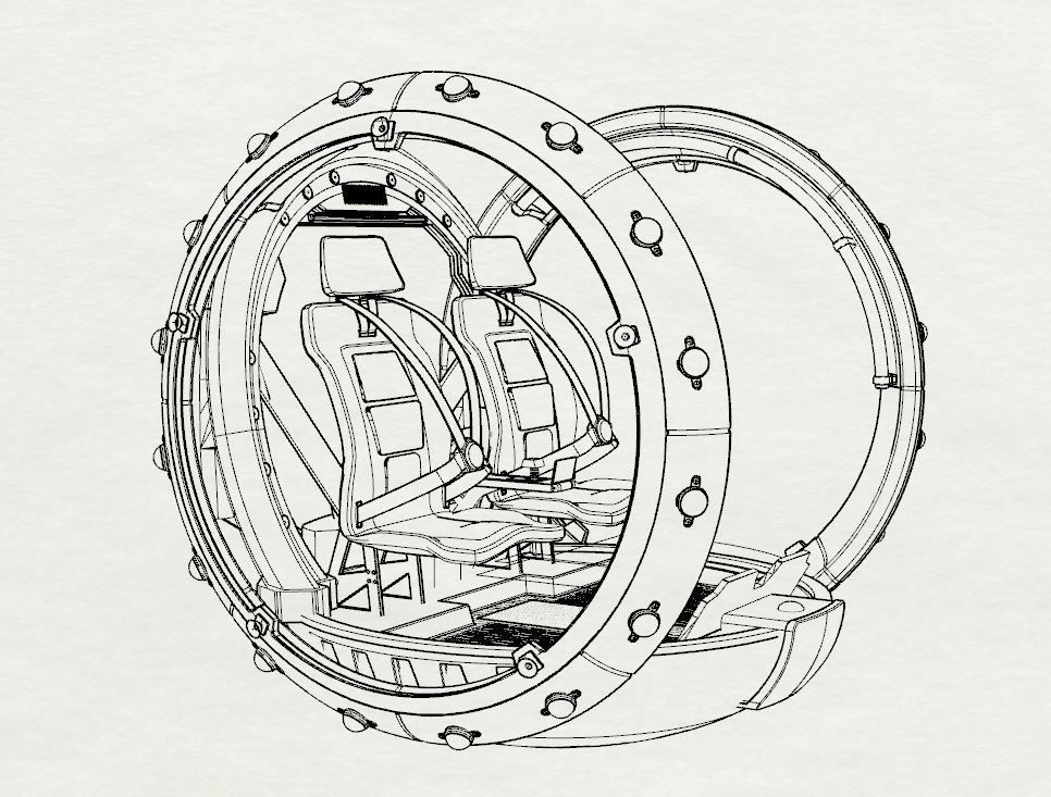 Jurasic Park Gyrosphere 3D Model  3D model_7