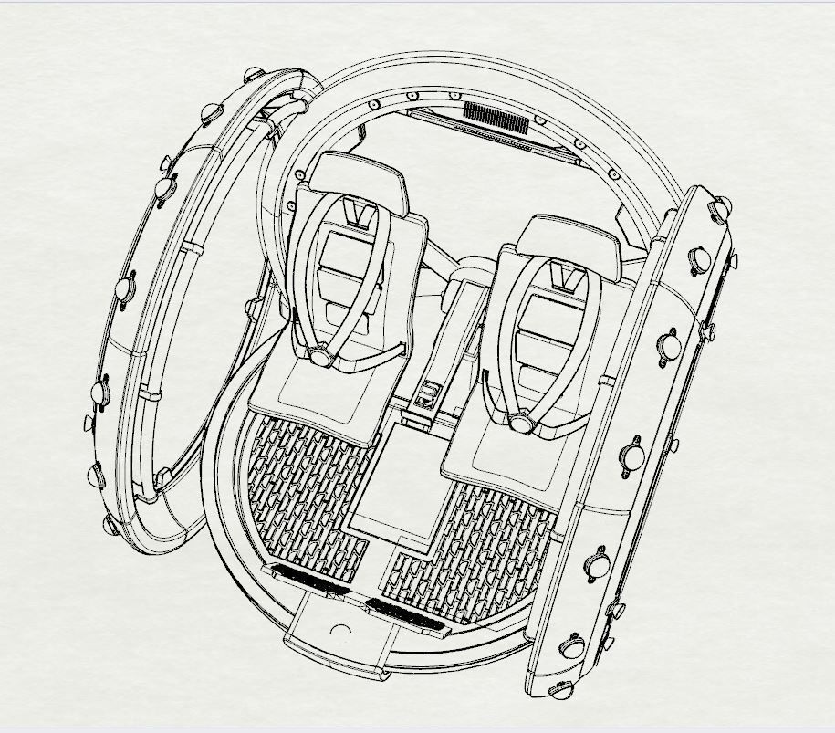 Jurasic Park Gyrosphere 3D Model  3D model_5