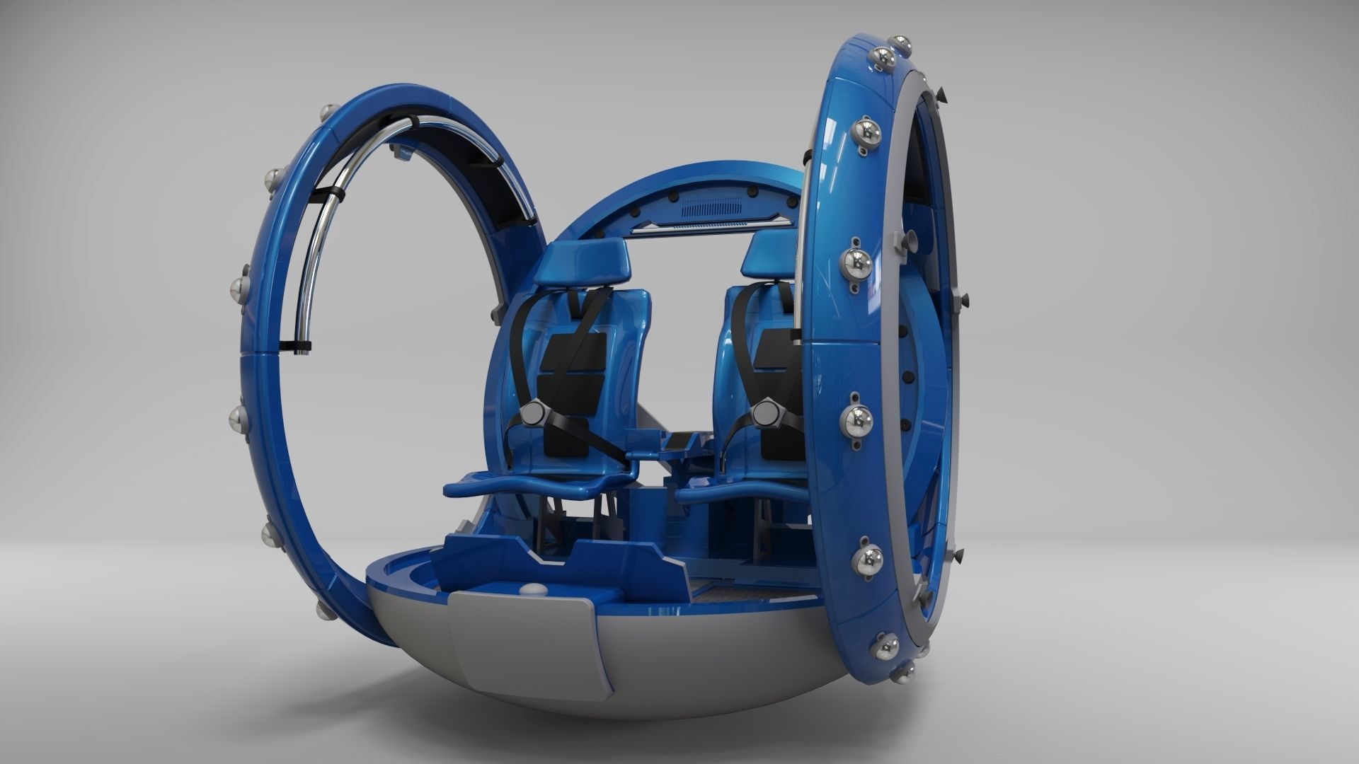 Jurasic Park Gyrosphere 3D Model  3D model_2