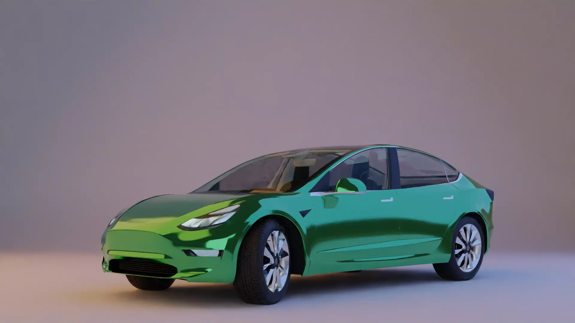 Tesla Model Y electric car 3D model_0